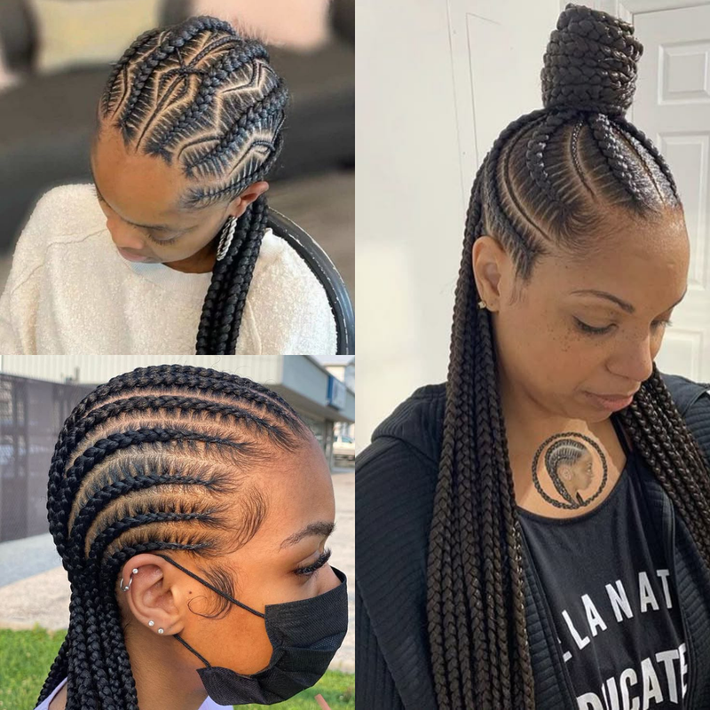 16 stitch braids butt length