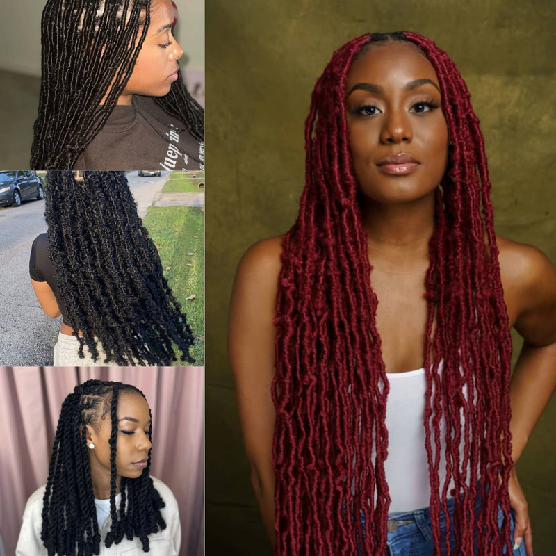 Invisible locs butt length