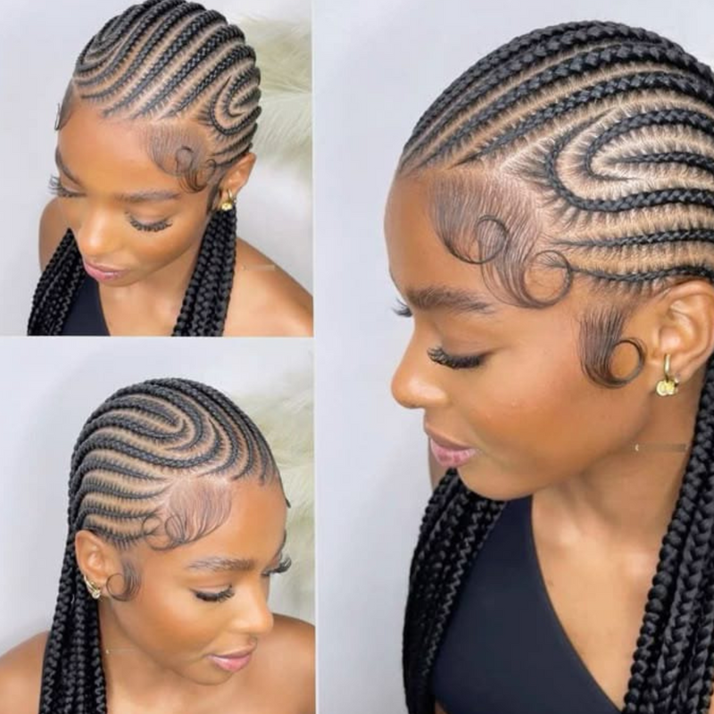 Medium Alicia Keys braids butt length